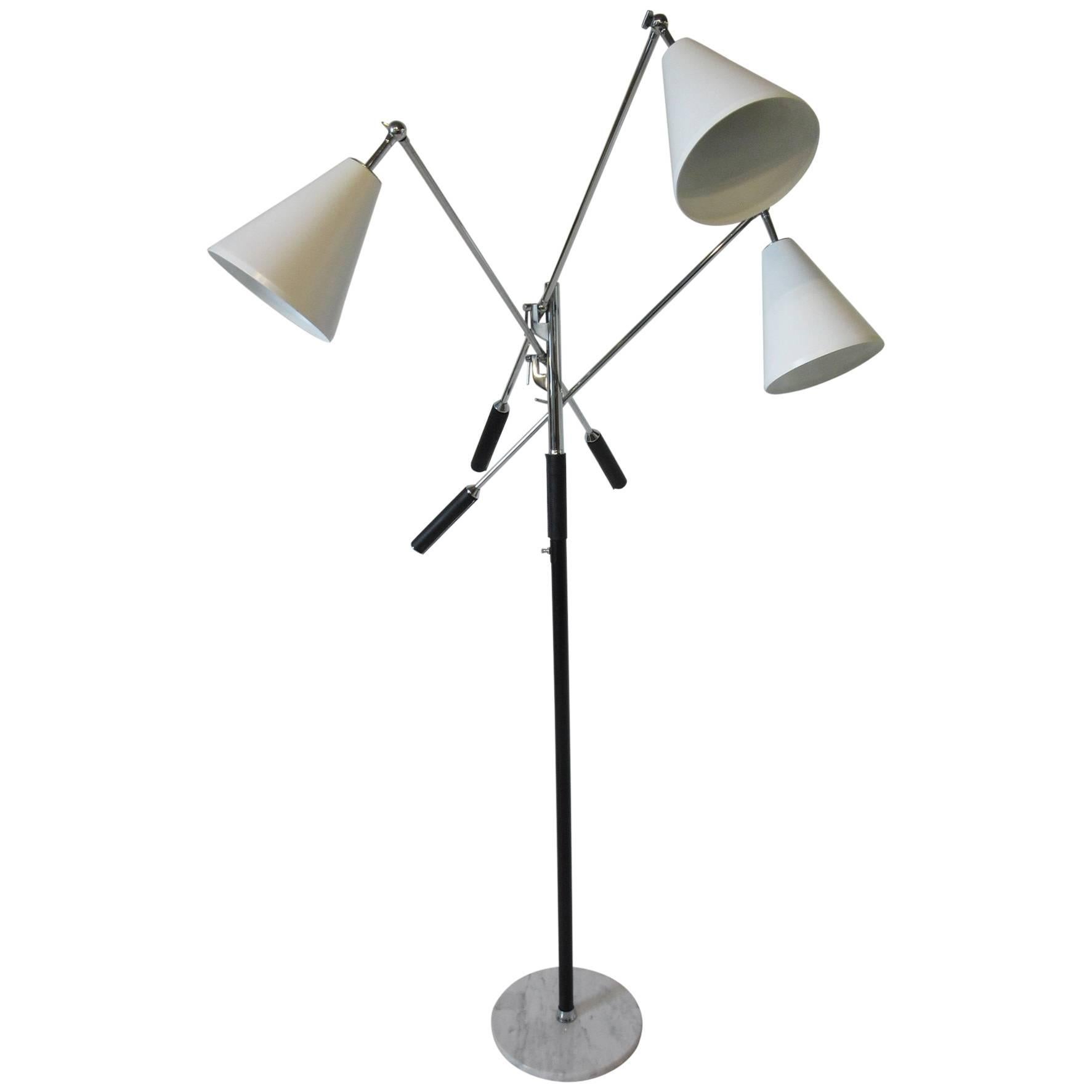 Italian Triennale Floor Lamp in the style of Angelo Lelli