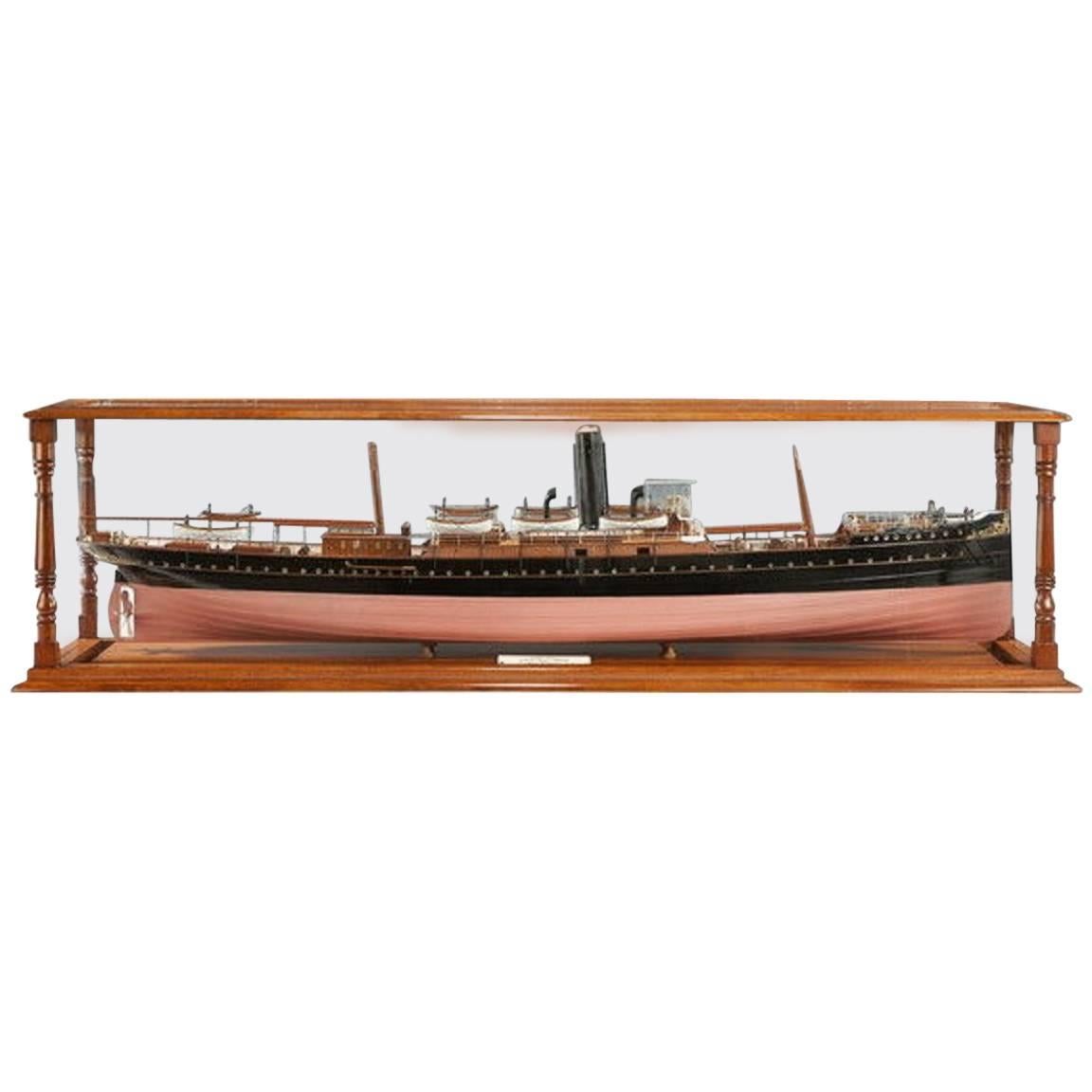 Shipbuilder's Cased Model of the SS Fusilier