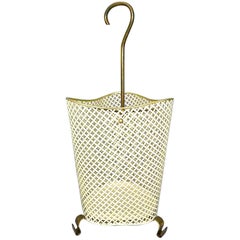 Cool Mategot Midcentury Umbrella Stand Artimeta Perforated Metal Patinated Brass