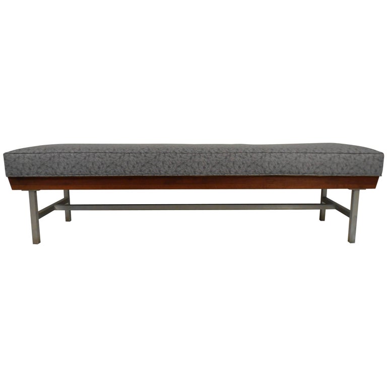 Mid Century Bench From Waiting Room Of Train Bus Depot At 1stdibs