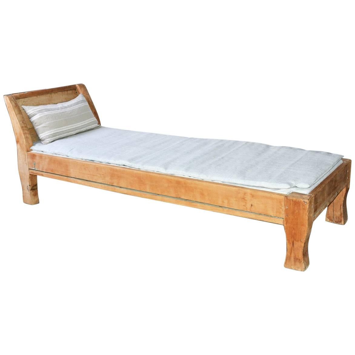 Antique Rustic Provincial Pine Daybed