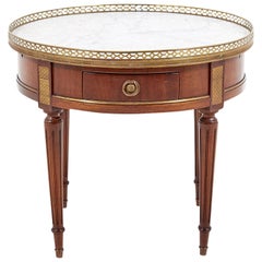 Small French Marble Top Louis XVI Style Coffee Table, circa 1920