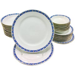 1930'S Japanese Porcelain Dinnerware Set Of 32 Pieces By, Noritake