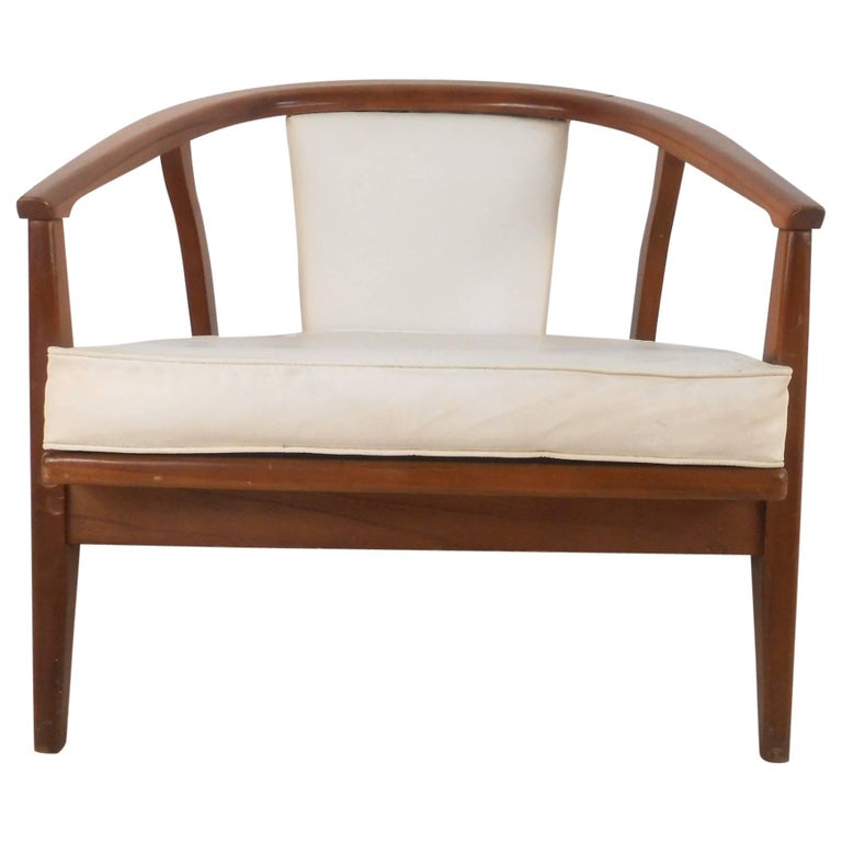 Unique MidCentury Modern Barrel Back Side Chair For Sale at 1stDibs