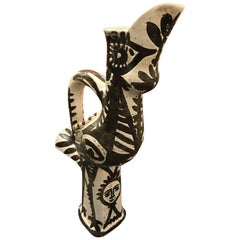 Fantastic Madoura Ceramic Sculpture in the Taste of Picasso, circa 1960