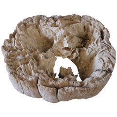 Distressed Teak Wood Wall Art or Centrepiece