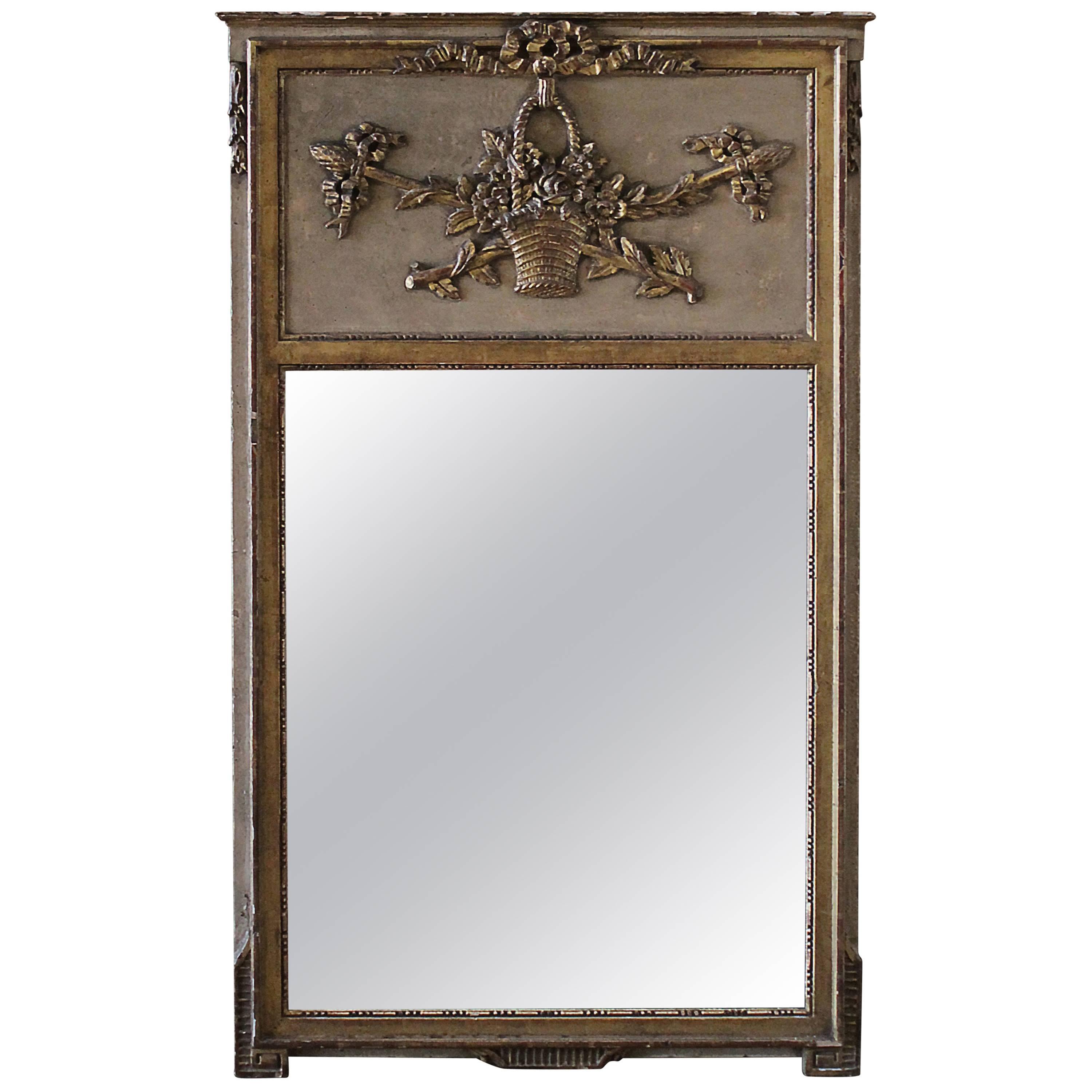 Mid-20th Century Trumeau Style Mirror