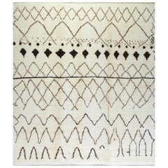 Contemporary Moroccan Wool Rug