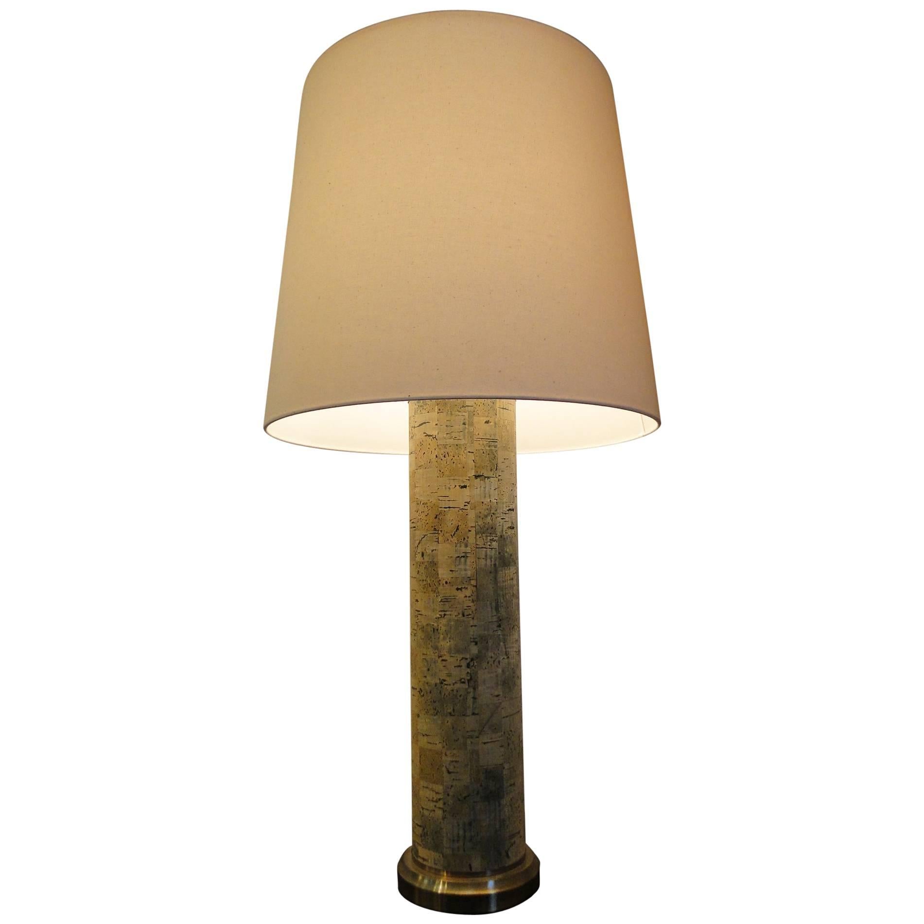 Large Holm Sørensen Cork Table Lamp For Sale
