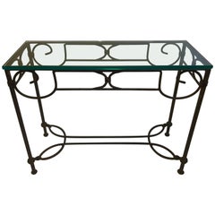 Wrought Iron Console Table