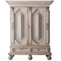 18th Century Swedish Baroque Period Cabinet 2