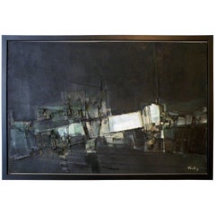 Used Pawel "Paul" August Kontny Abstract Dimensional Painting Colorado Artist