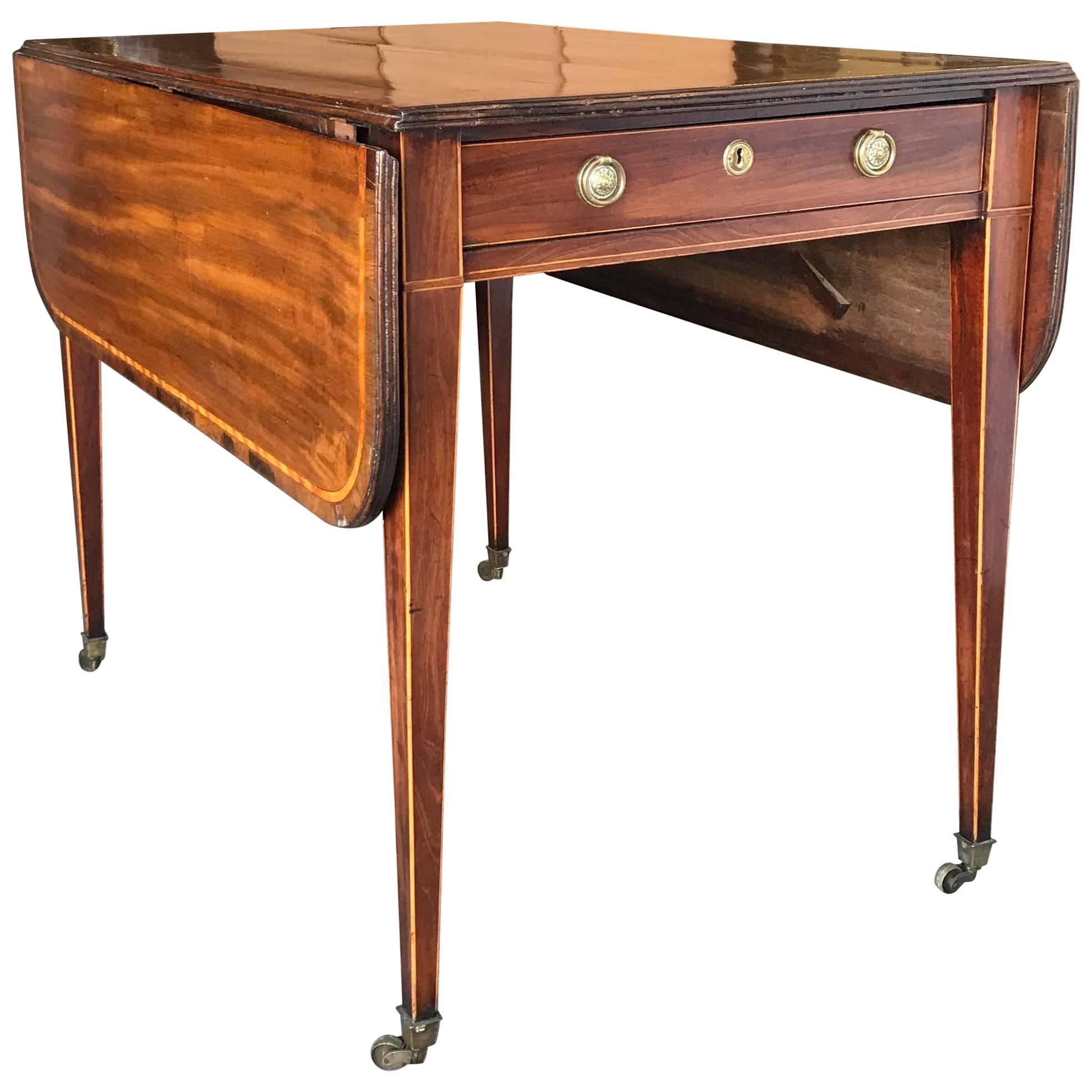 Regency-Style Mahogany Pembroke Table For Sale