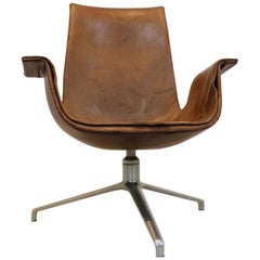 Original Fabricius and Kastholm Kill FK 6727 Tulip Swivel Chair, Denmark, 1960s