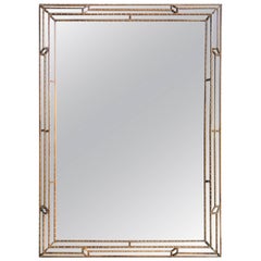 Retro Faux-Bamboo Mirror Attributed to La Barge