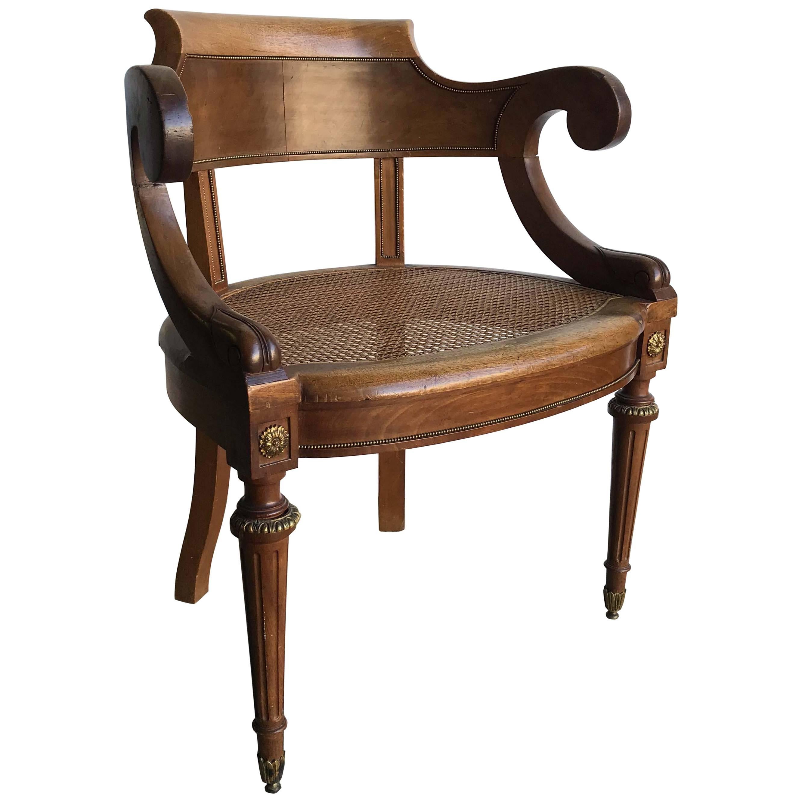 Directoire Style Armchair For Sale