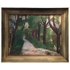 1930s Modernist Landscape Painting