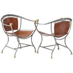 Pair of Mid-Century Modern Italian Alberto Orlandi "Pompeii" Armchairs 9