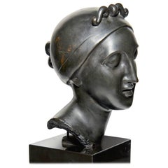 "Ideal Head" Bronze by Elie Nadelman