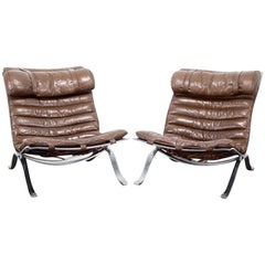 Vintage Pair of Ari Lounge Chairs by Arne Norell