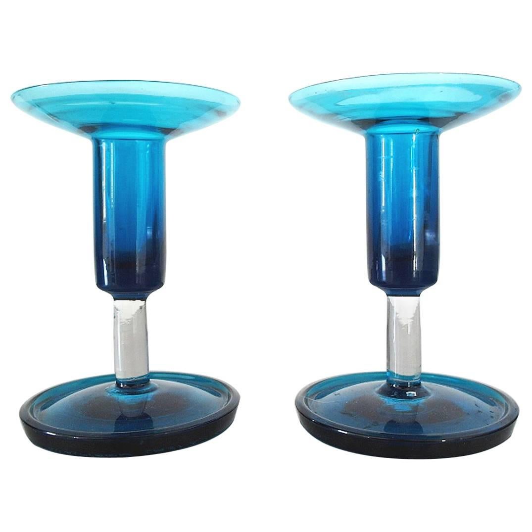 Pair of Signed Harlekiini Candleholders Designed by Nanny Still, Finland, 1964