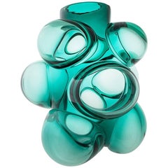 Jade Cumulo Barrel Vase by Siemon & Salazar