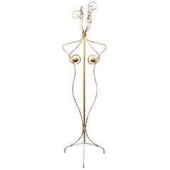 Gilt Metal Coat Rack, circa 1970-1980