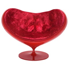 Red Love Armchair by Sandro Santantonio for Giovannetti, Made in Italy
