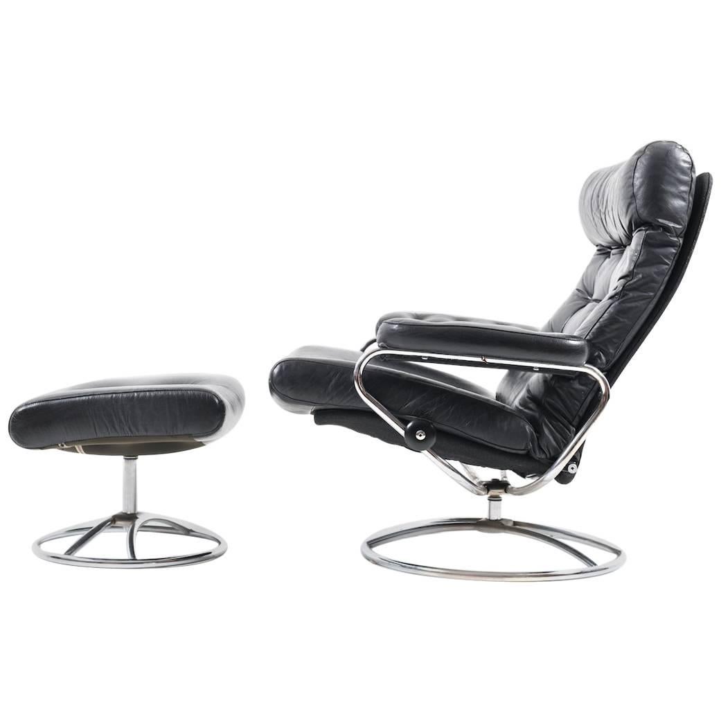 Stressless Lounge Chair and Ottoman by Ekornes