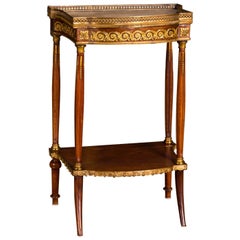 19th Century French Side Table Napoleon III Paris, Mahogany