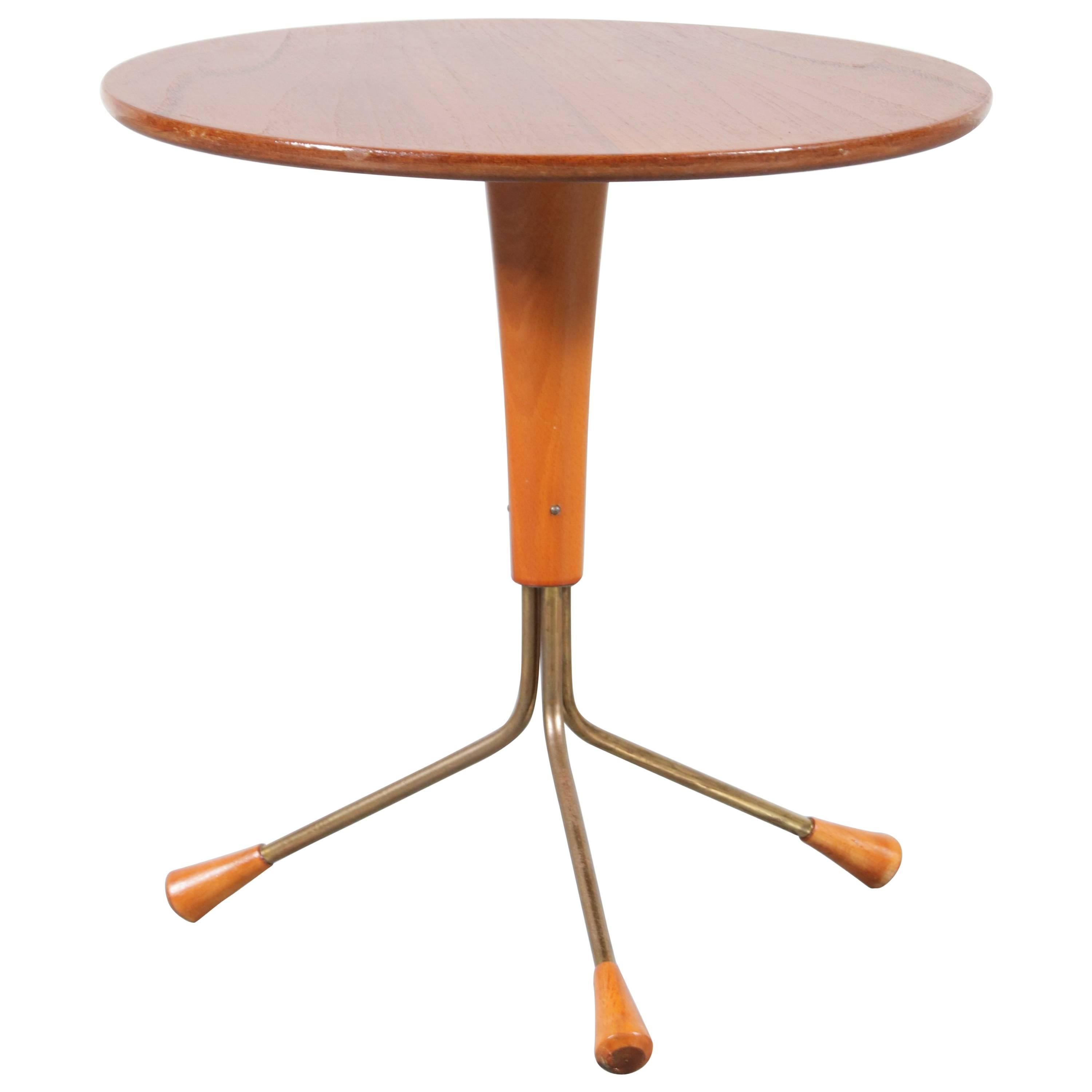 Tripod Side Table by Albert Larsson for Tibro, Sweden 1950