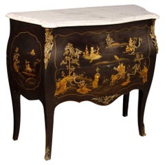 20th Century French Lacquered Dresser with Marble Top