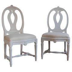 Pair of Antique Gustavian Style Side Chairs
