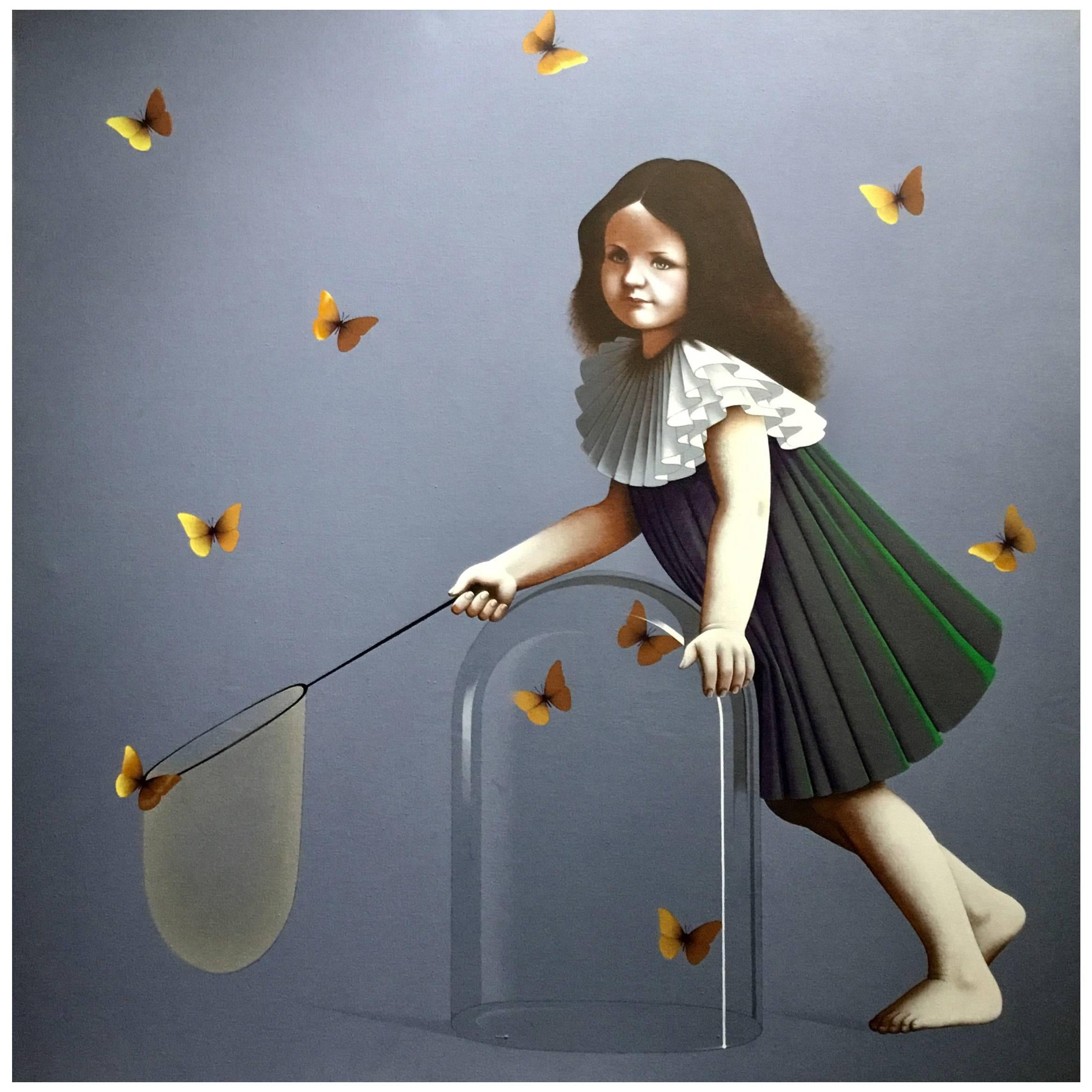 Butterflies, Original Painting by Lynn Curlee