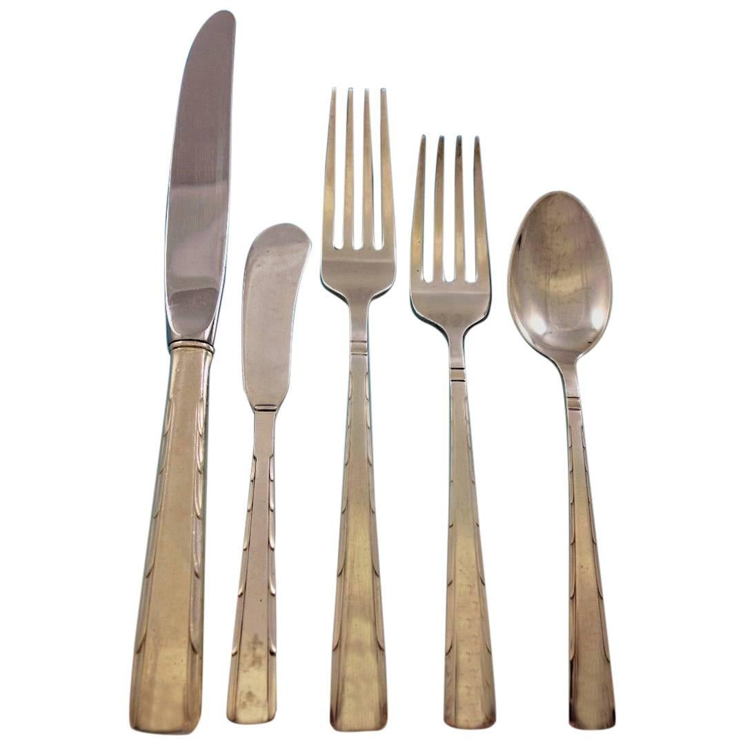 Horizon by Easterling Sterling Silver Flatware Set Service 34 Pieces For Sale