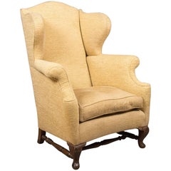 Late Victorian Antique Wing Back Armchair, circa 1900