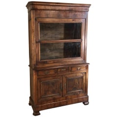 19th Century Louis Philippe Fruitwood Bookcase