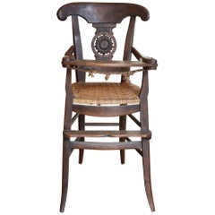 French Antique High Chair / Youth Chair