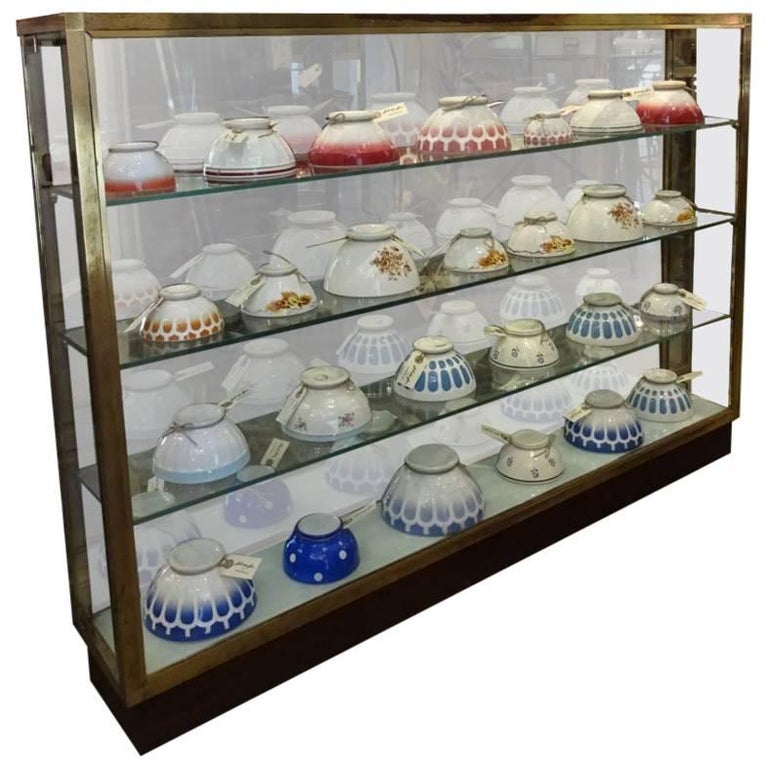 Mid20th Century French Brass Display For Sale at 1stdibs