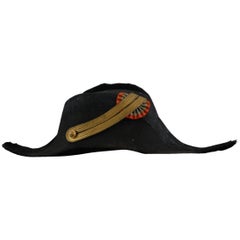 Antique Late 19th Century French Military Bircorn Hat