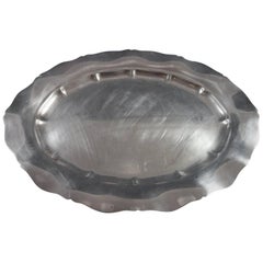 Plat en argent sterling épais Standish by Gorham, marqué #40601, vaisselle creuse