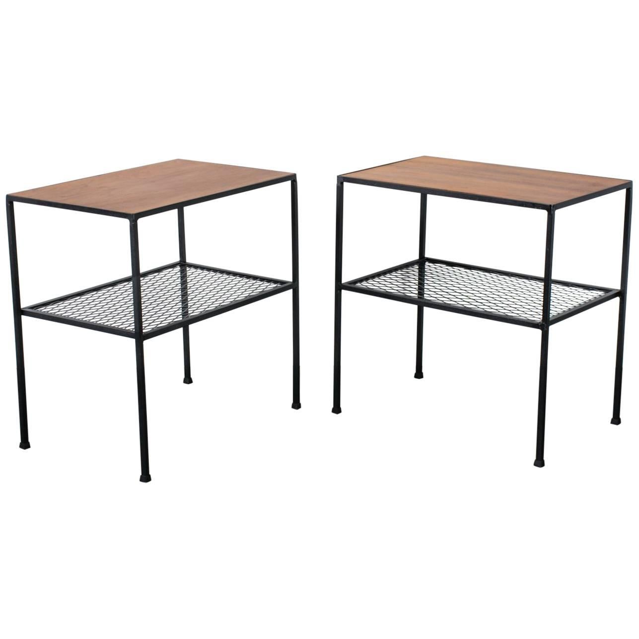 Pair of Mid-Century Modern Arbuck Side Tables For Sale