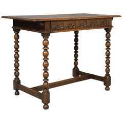 Georgian Antique Side Table, English, Oak, circa 1780