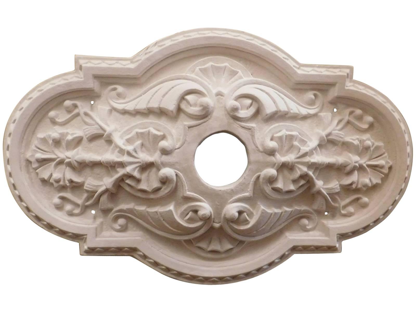 "Victorian Oval" Plaster Ceiling Medallions For Sale