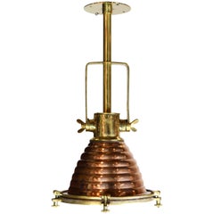 Copper and Brass Wiska Beehive Nautical Boat Light