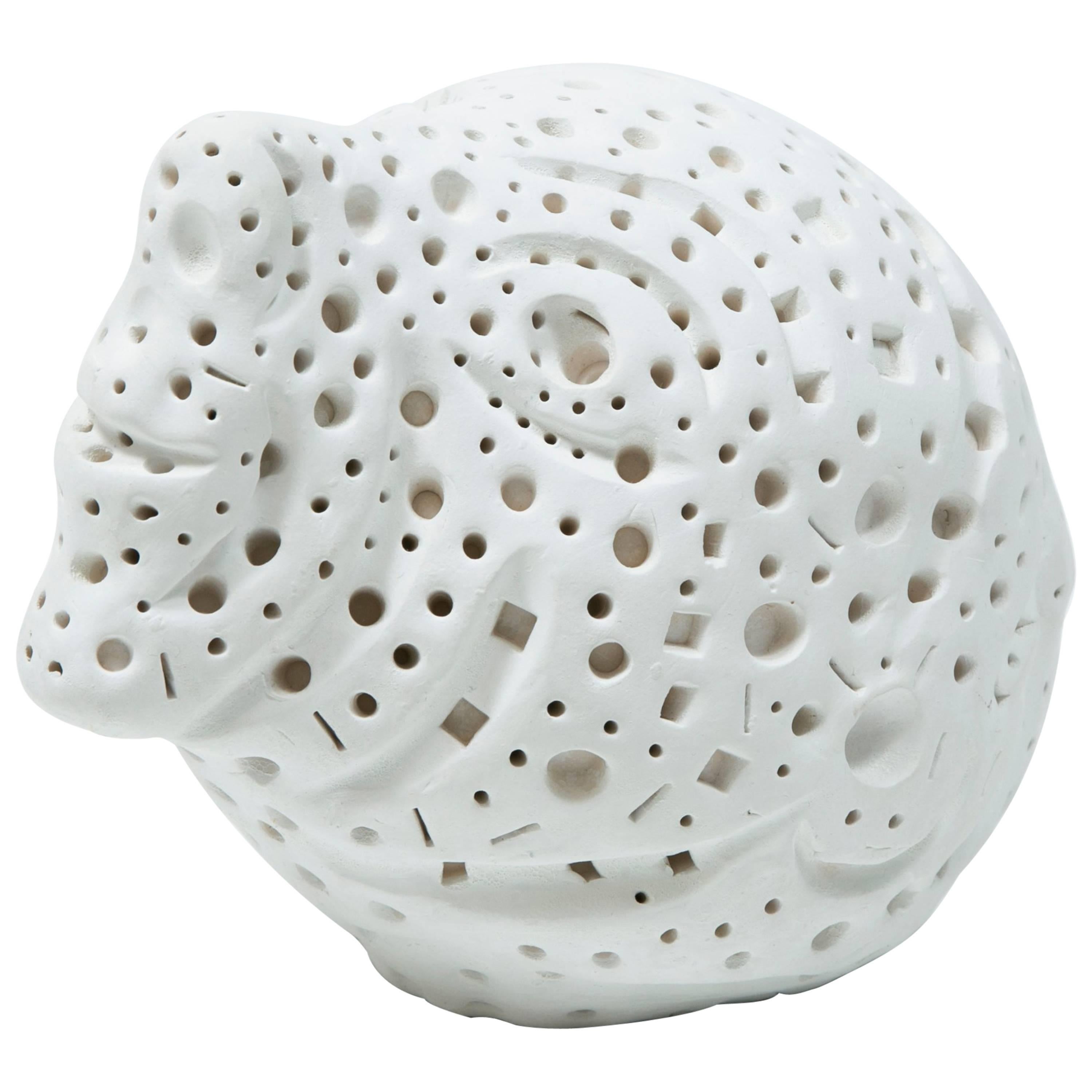 White Terracotta Sculpture by Alexandre Ney  For Sale