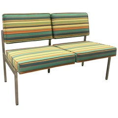 Retro Mid-Century Modern Steelcase Loveseat Sofa