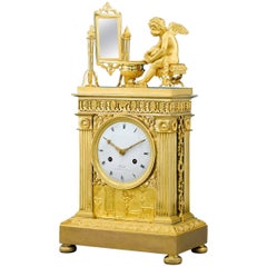 Fire-Gilded Empire Pendulum Clock