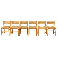 Six Dordogne Charlotte Perriand Chairs Sentou