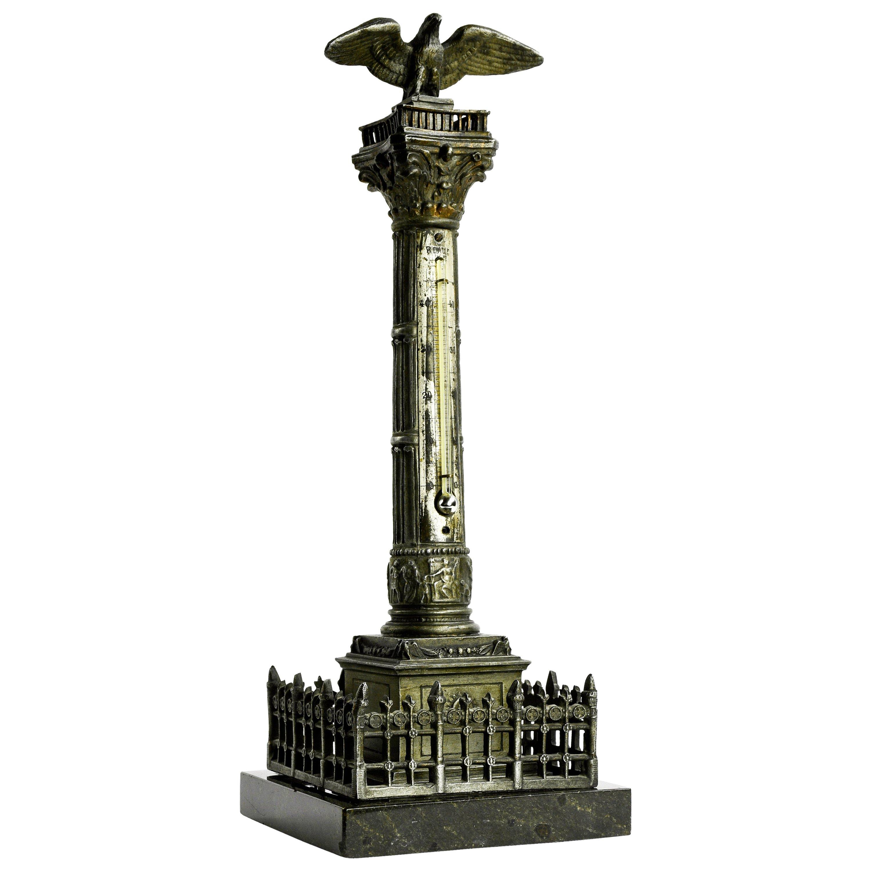 Scarce Invalidensaule Monument Model with Thermometer, circa 1854, Berlin For Sale